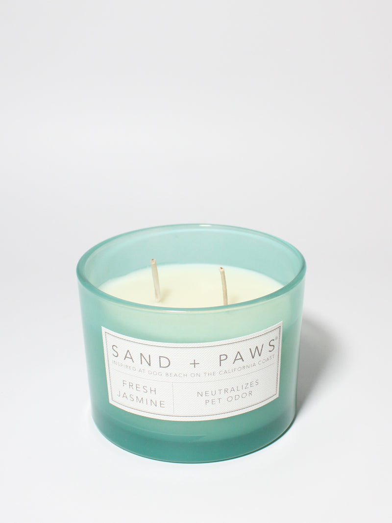 Sand + Paws Fresh Jasmine 12 oz scented candle